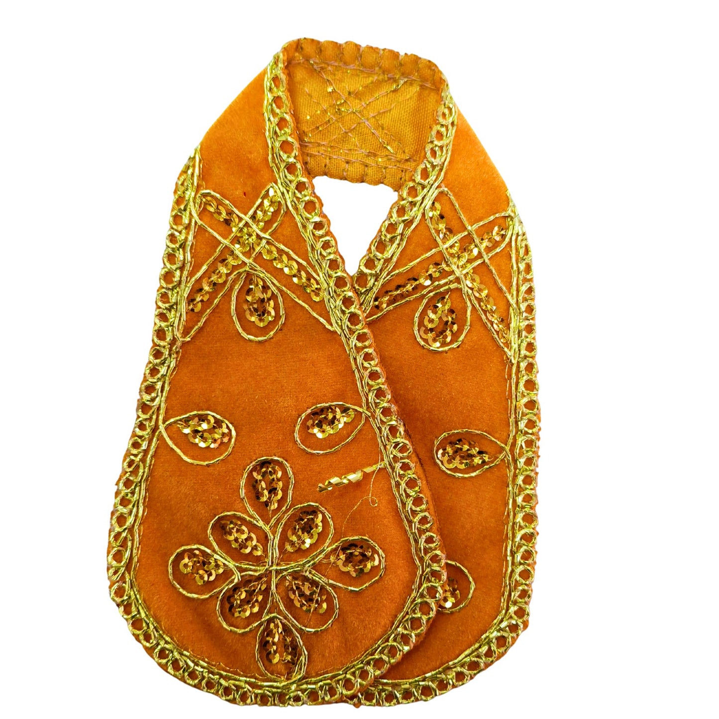 Vestido de estatua de dios | God statue designer dress | Poshak for God idol (aprox. 28cm)