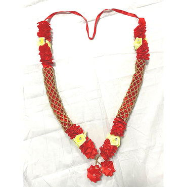 Guirnalda larga de flores artificiales para ídolo Mala | Long Artificial Flower Multipurpose Garland (Mala)