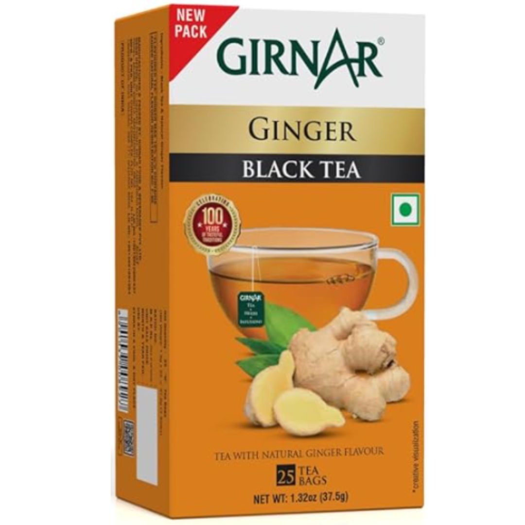 Te Infusion herbal con Gengibre en bolsitas | Ginger Tea 25bags/30g Girnar