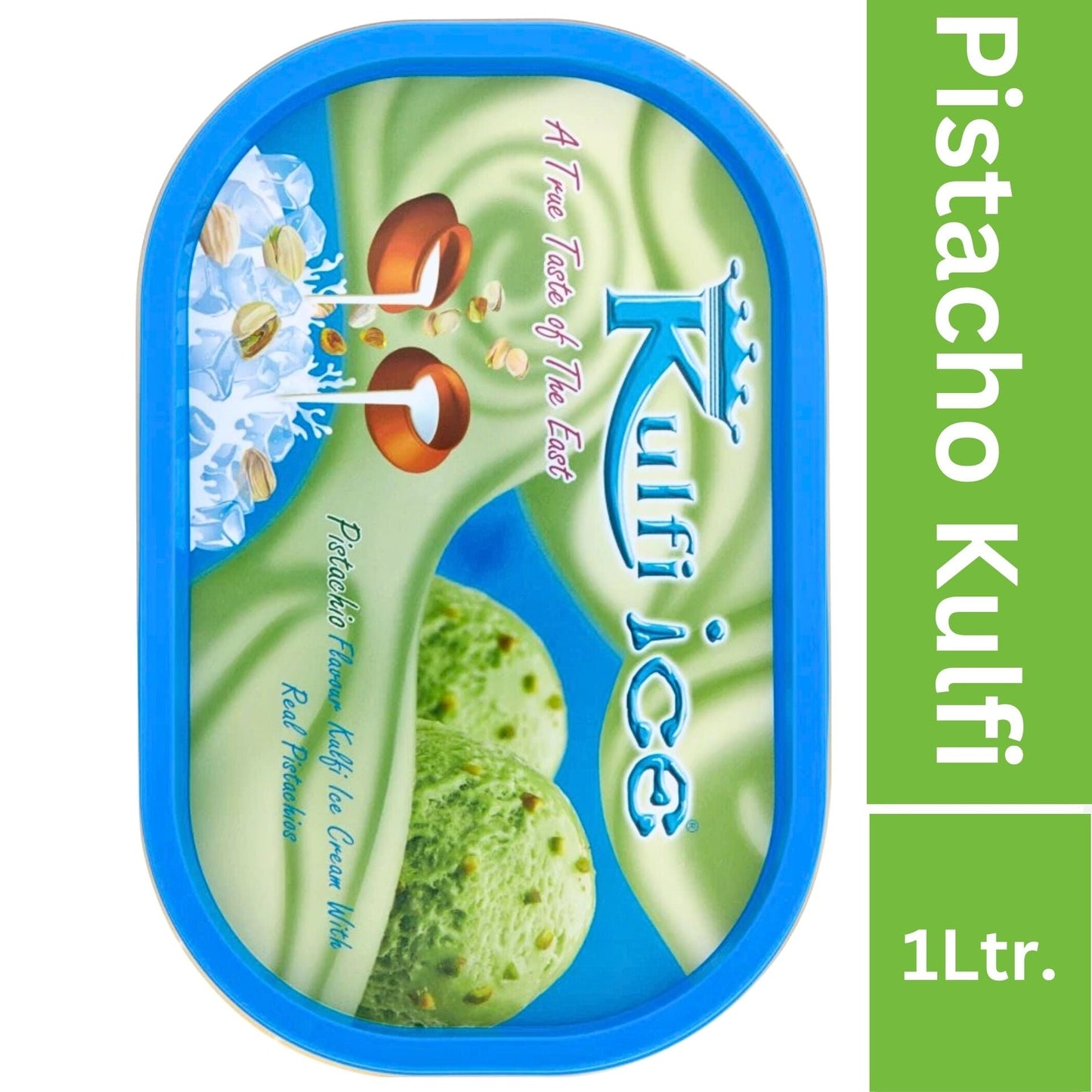 Helado de Pistacho (Congelado) | Pistachio Ice cream | Pista Kulfi - 1L (Frozen)