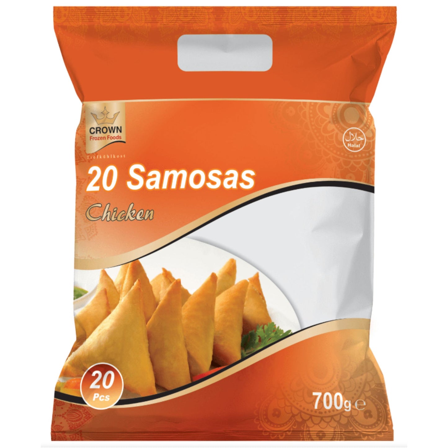 Ready-to-Eat Chicken Samosa | Chicken Samosa 700g/20pcs. Crown