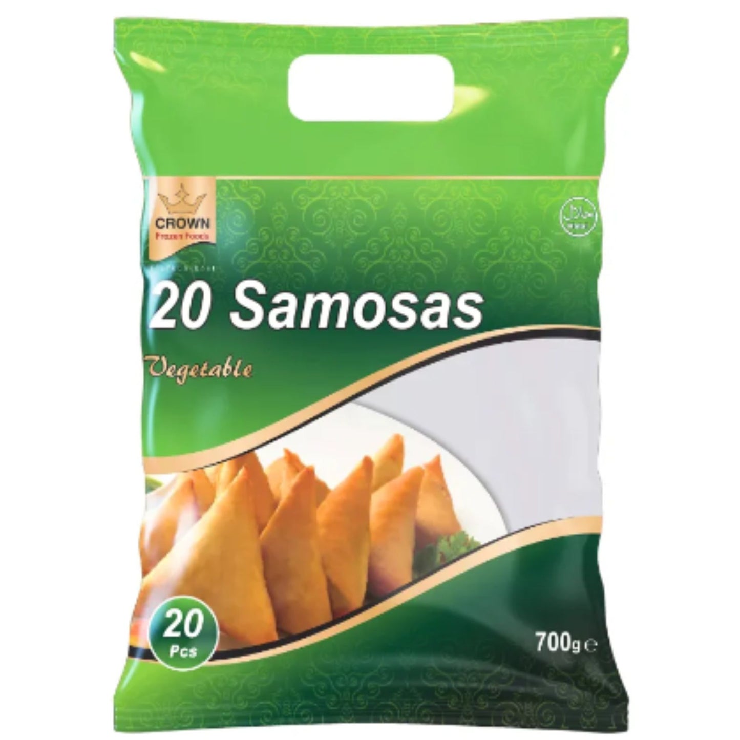 Samosas de patata y guisantes (Congelado) | Vegetable Samosa 700g/20pcs. Crown (Frozen)