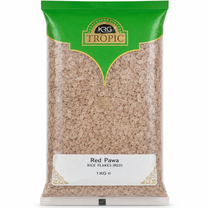 Copos de Arroz rojo | Red Rice Flakes | Red Poha (Powa) 1kg KRG