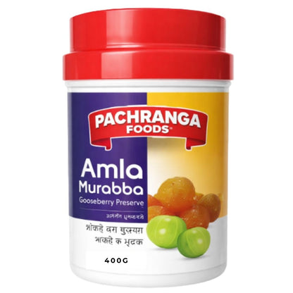 Amla (Grosella) en almíbar de azúcar  | Amla in Sugar Syrup | Amla Murabba 400g Pachranga