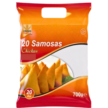 Ready-to-Eat Chicken Samosa | Chicken Samosa 700g/20pcs. Crown
