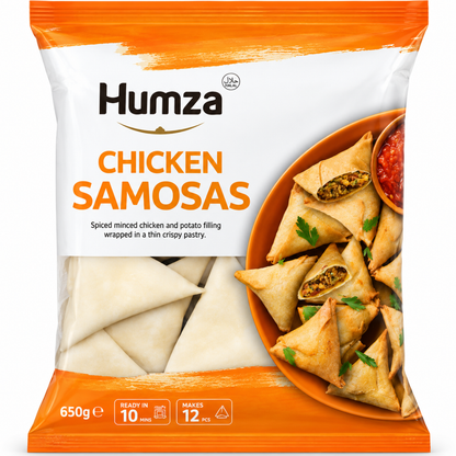 Samosa de pollo (Congelado) | Chicken Samosa 650g/20pcs. Humza (Frozen)