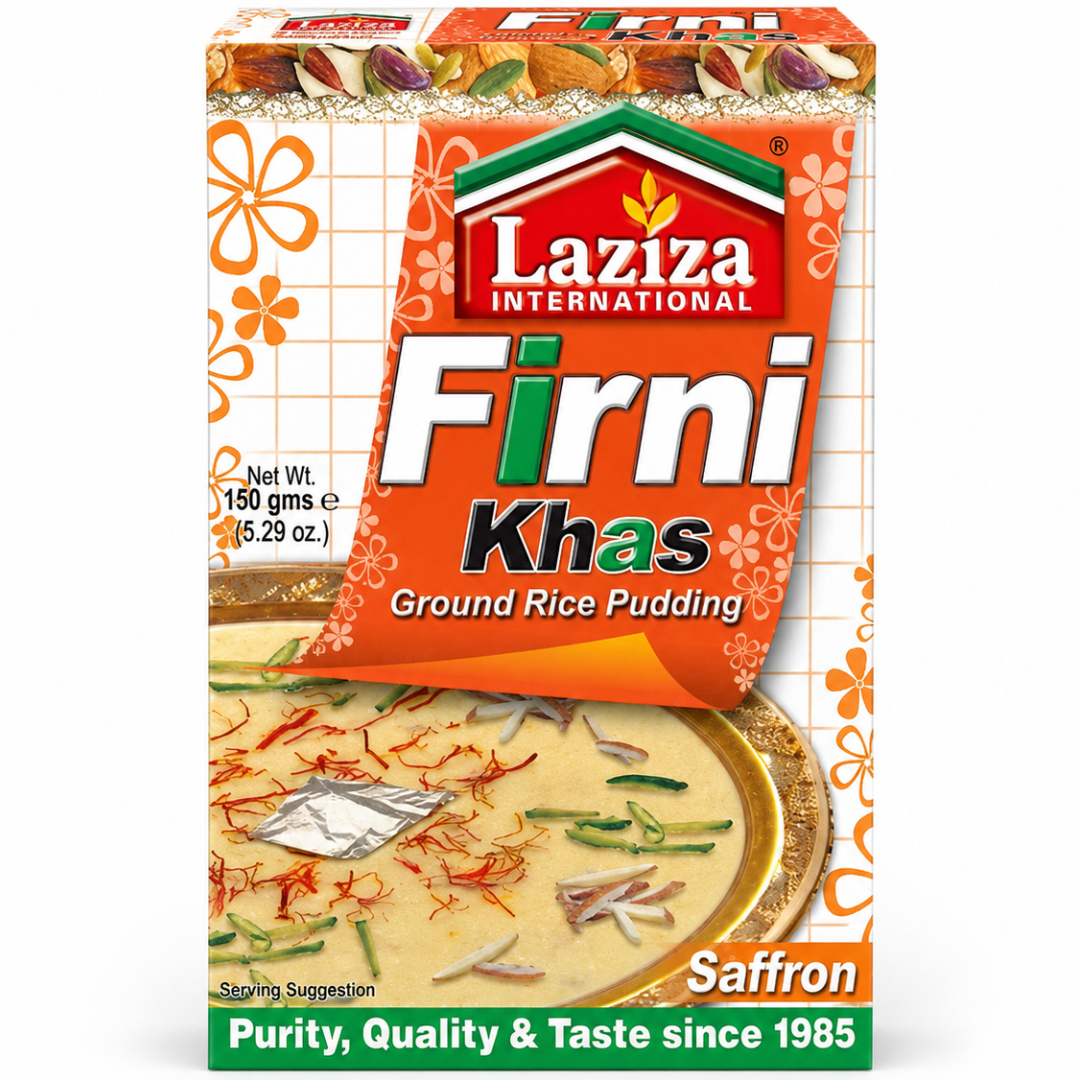 Preparado para Arroz con leche | Indian Rice Pudding | Saffron Firni Khas Mix 150g Laziza