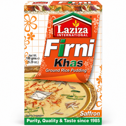 Preparado para Arroz con leche | Indian Rice Pudding | Saffron Firni Khas Mix 150g Laziza