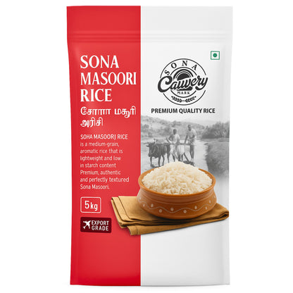 Arroz Sona Masoori |  Sona Masoori Rice (Granel/Loose) 5kg Cauvery
