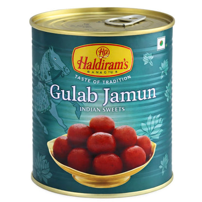 Sweet Fried Milk Balls in Syrup with Rose Water | Gulab Jamun 1kg Haldiram