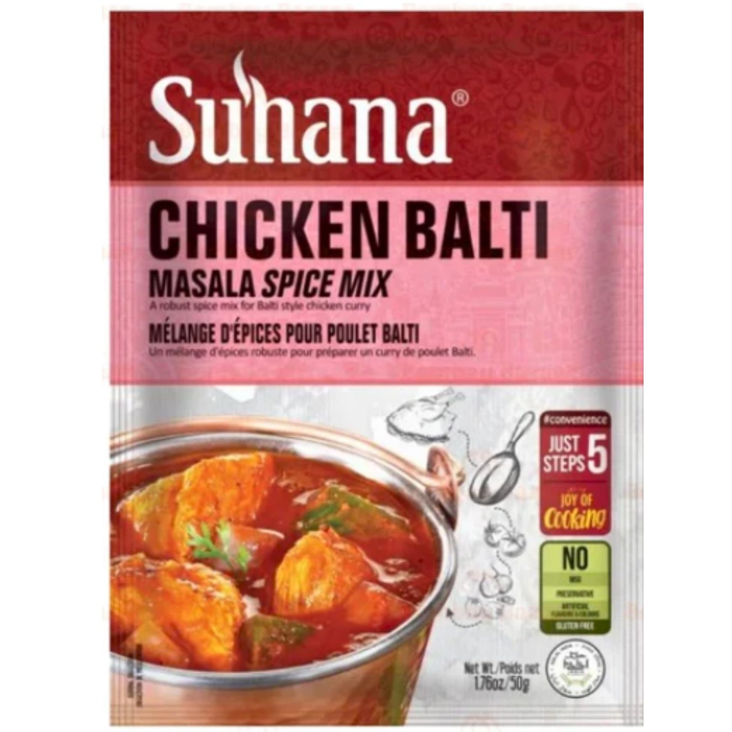 Preparado para Pollo al Curry | Chicken Balti Mix 80g Suhana
