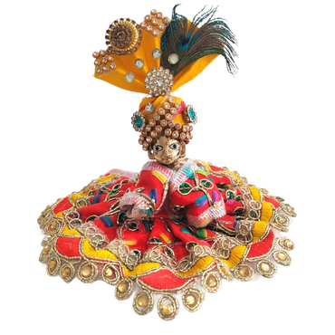 Adorno para la cabeza  | Designer Crown for god | Designer Mukut for pooja (size 0)