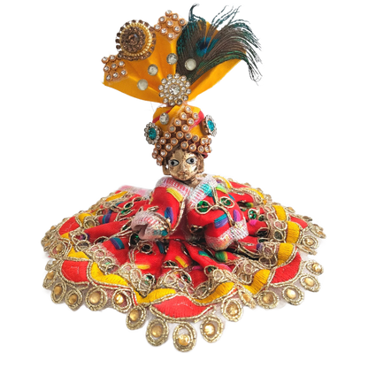 Adorno para la cabeza  | Designer Crown for god | Designer Mukut for pooja (size 0)