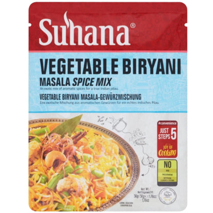 Preparado para Mezcla de Biryani de verduras | Vegetable Biryani Mix 50g Suhana