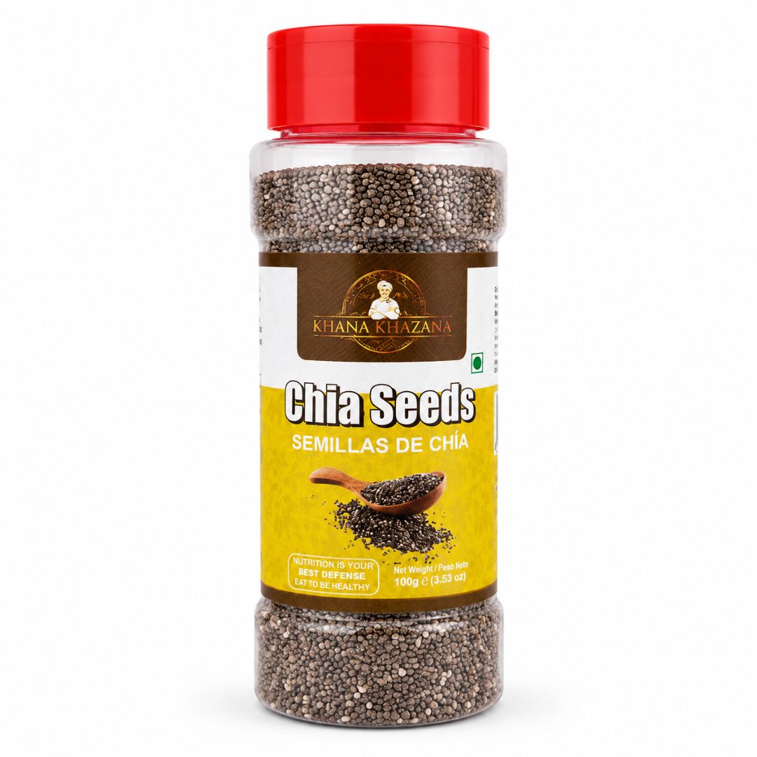 Semillas de Chia | Salvia hispanica | Chia Seeds 100g Khana Khazana
