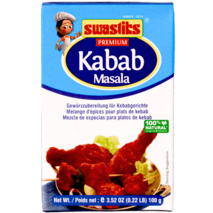 Especias para platos de Kabab | Kabab Masala (Kebab) 100g Swastiks