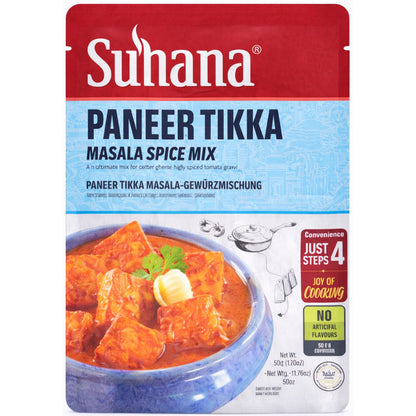 Preparado para Queso Indio Tikka | Paneer Tikka Masala Mix 50g Suhana (BB - Sep'26)