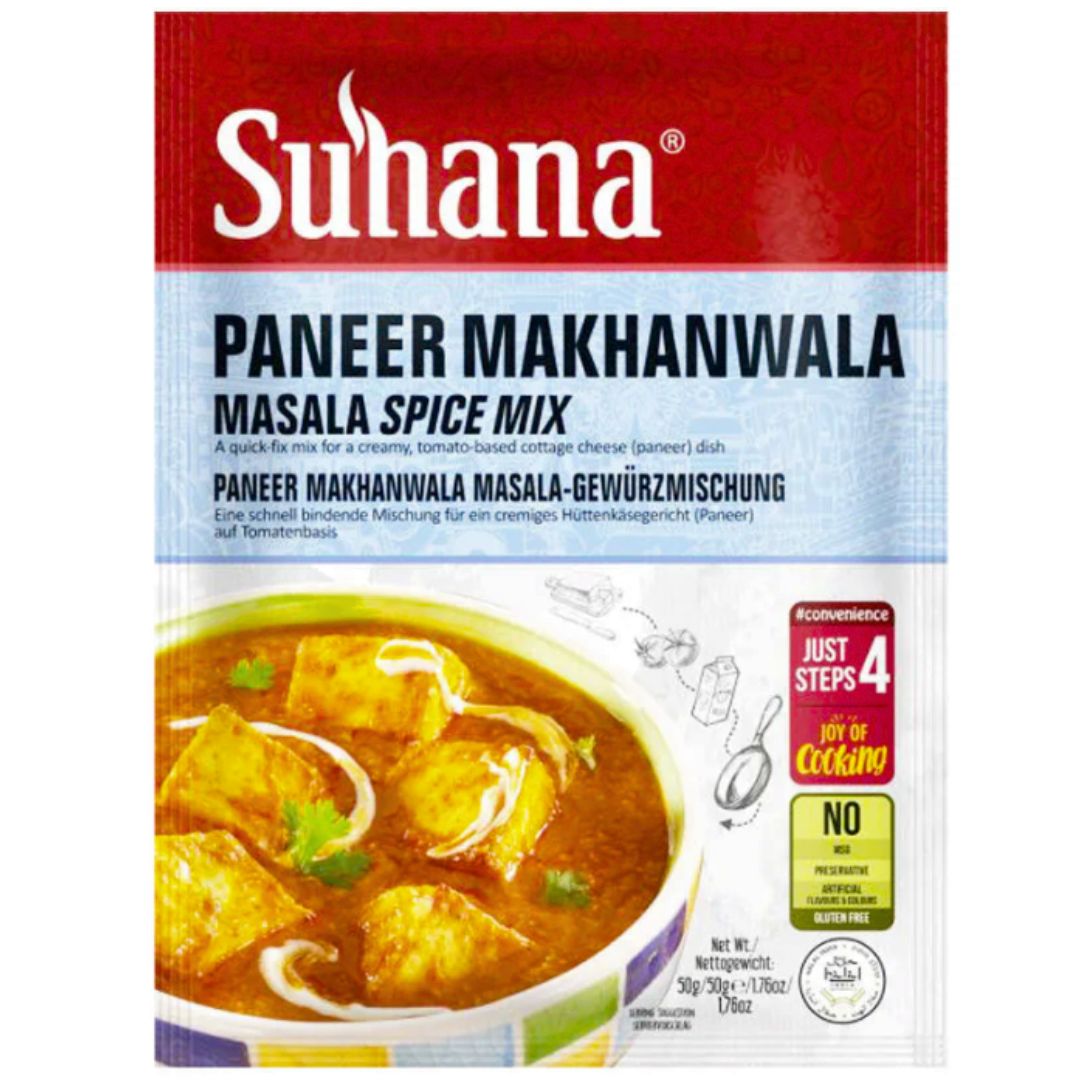 Preparado para Queso Indiao en Salsa de Mantequilla | Paneer Makhanwala Mix 50g Suhana