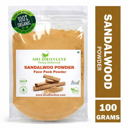 Sandalo en Polvo | Pure Organic Sandalwood Powder 100g Shudh Online