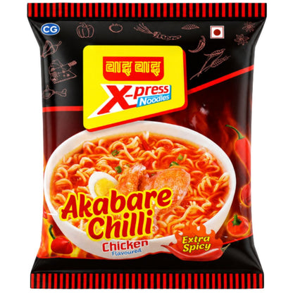 Fideos con sabor a pollo | Akabare Extra Spicy Chicken Flavor Noodles 75g Wai Wai