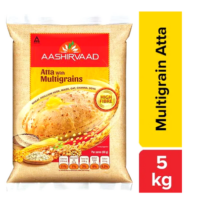 Harina de Trigo para Chapati multigrano |  Multigrain Atta 5kg Aashirvaad
