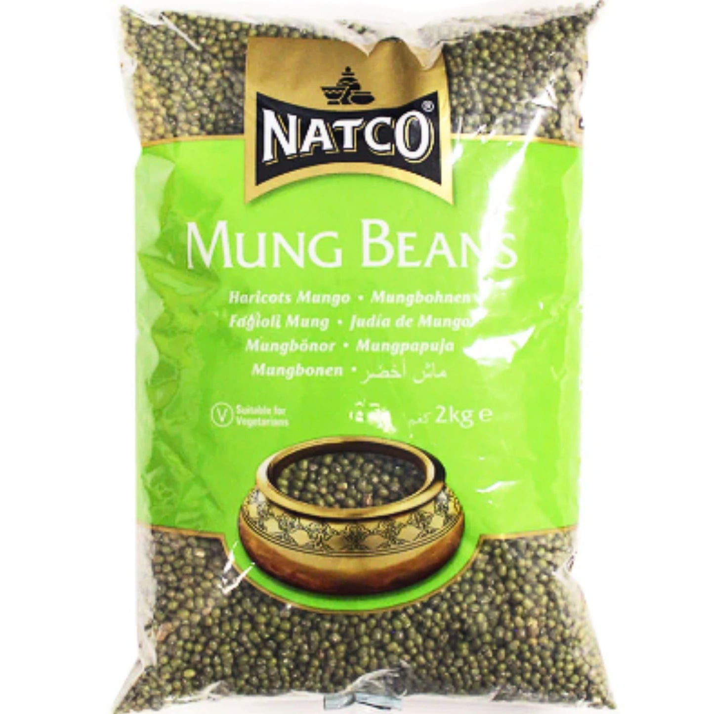 Green Mungo Beans (Vigna radiata) | Whole Green Mung 2kg Natco
