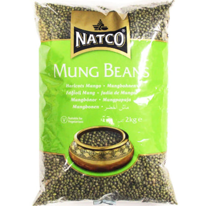 Green Mungo Beans (Vigna radiata) | Whole Green Mung 2kg Natco