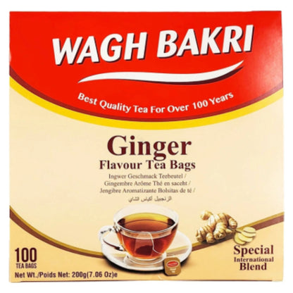 Te con Jengibre bolsitas Wagh Bakri | Ginger Black Tea Bags 100bags*200g Wagh Bakri