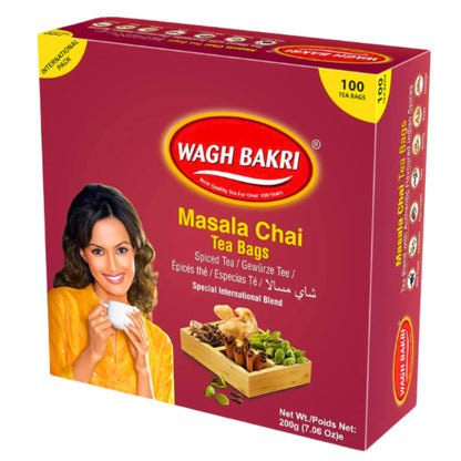 Te con Especias bolsitas Wagh Bakri | Masala Black Tea Bags 100bags*200g Wagh Bakri