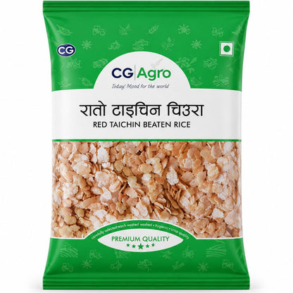 Arroz Taichin rojo aplanado | Red Taichin Beaten Rice (chiura) 1kg CG Agro