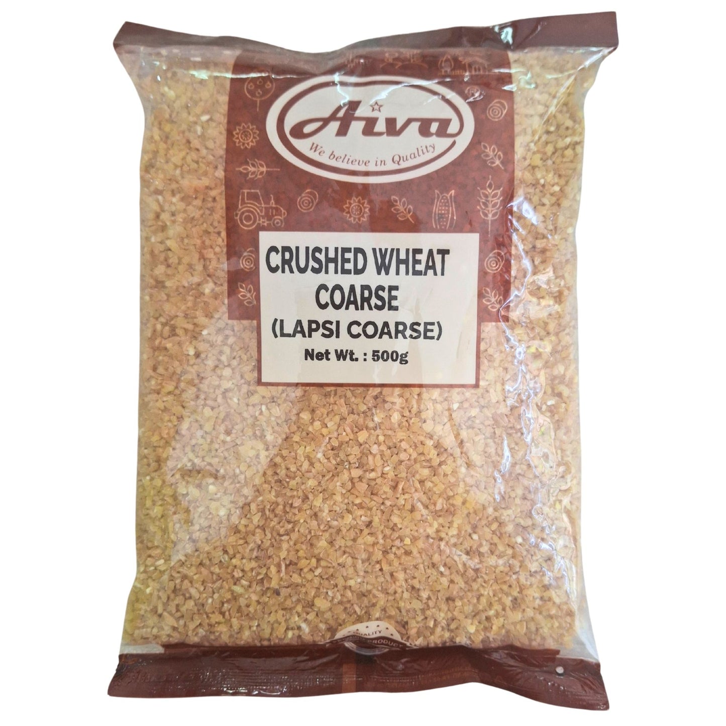 Shredded Wheat (Bulgur) | Crushed Wheat | Lapsi Coarse (Daliya) 500g Aiva
