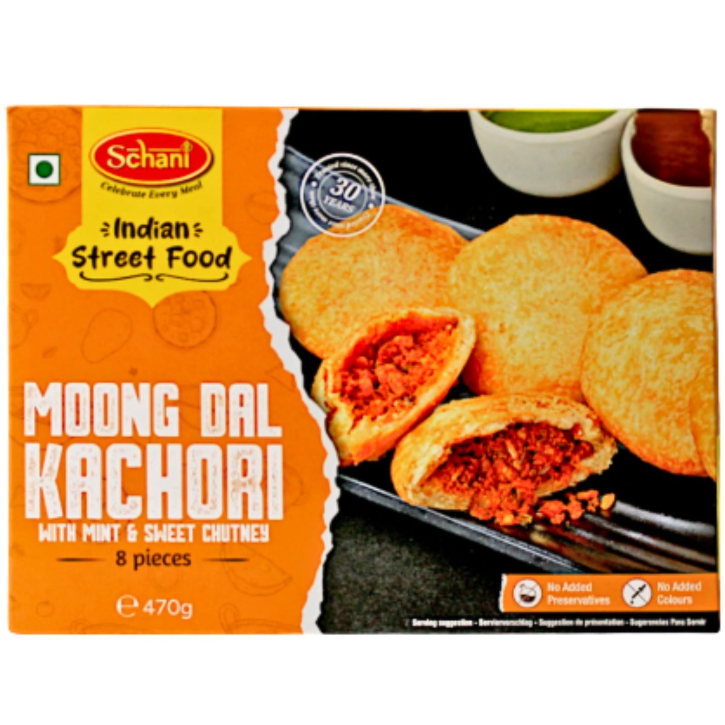Kachori con lentejas (Congelado) | Moong Dal Kachori 470g/8pcs. Schani (Frozen)