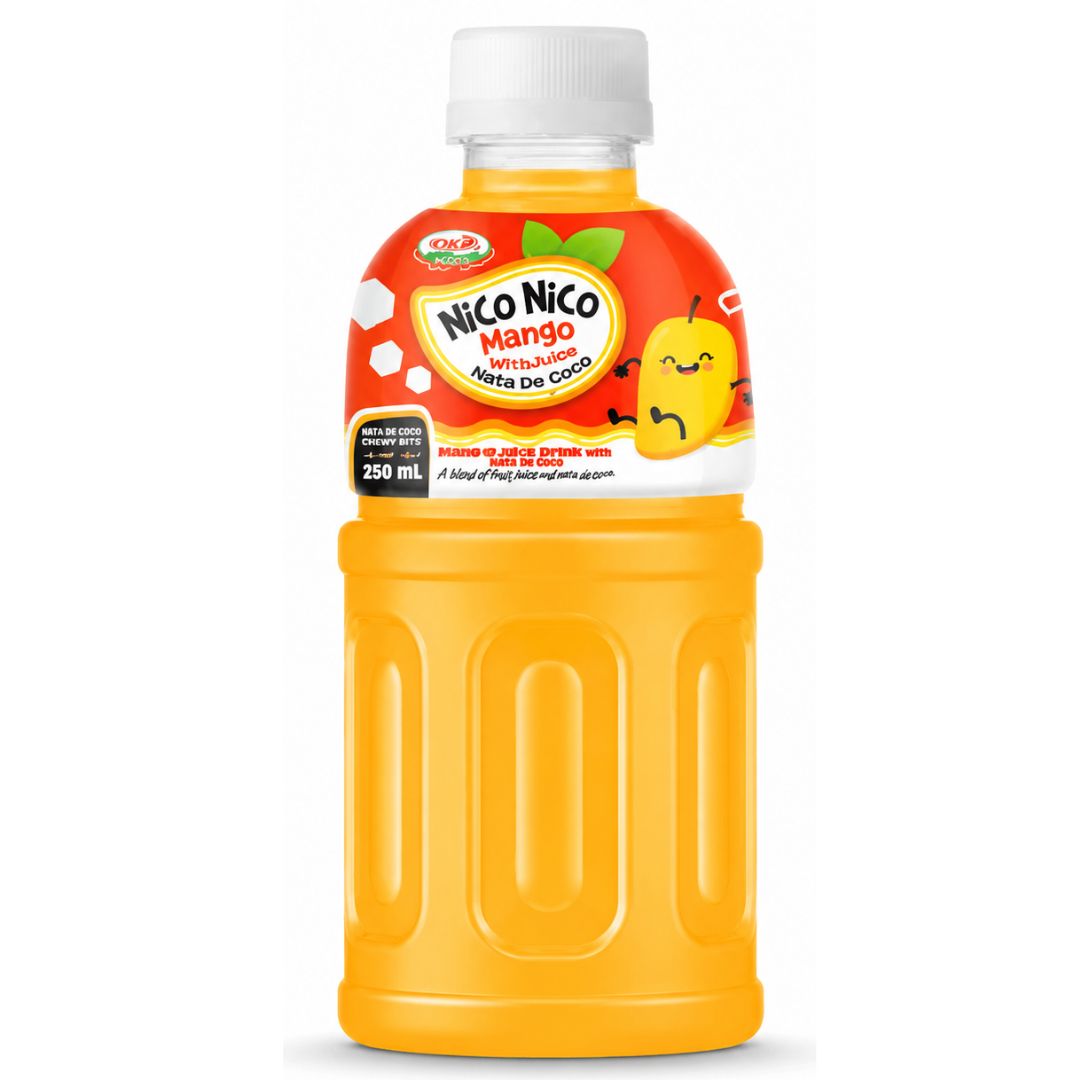 Bebida de sabores frutales | Mango Flavored Drink 320ml Nico Nico