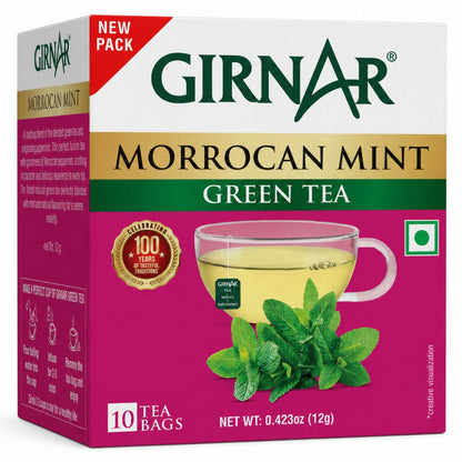 Té verde con menta marroquí | Green Tea With Morrocan Mint 10bags/12g Girnar