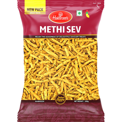 Aperitivos Methi Sev (Fenogreco) | Methi Sev 200g Haldiram (BB - 21st Sep'26)