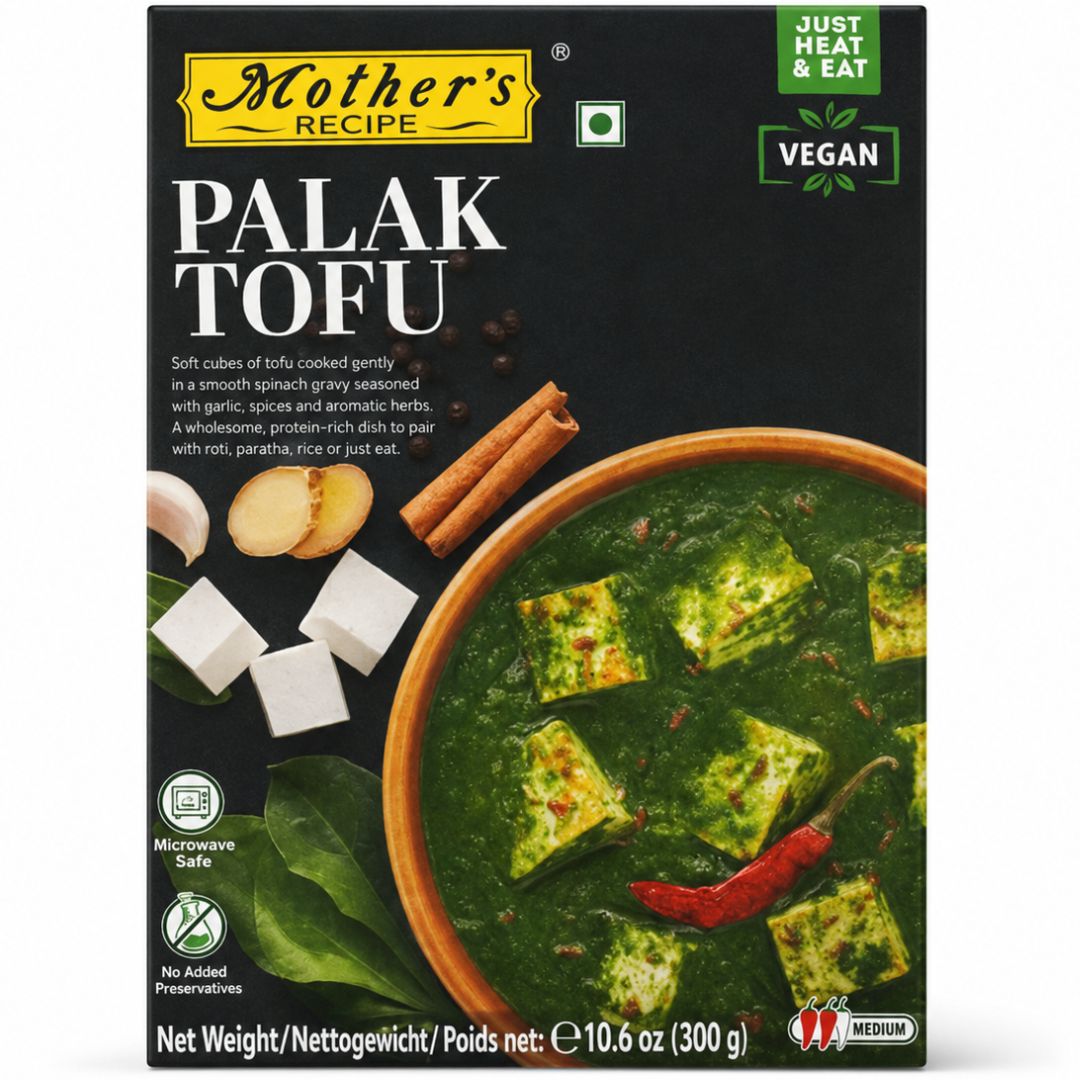 Curried Spinach with Vegan Cheese | Palak Paneer Vegan 300g Mother's Recipe