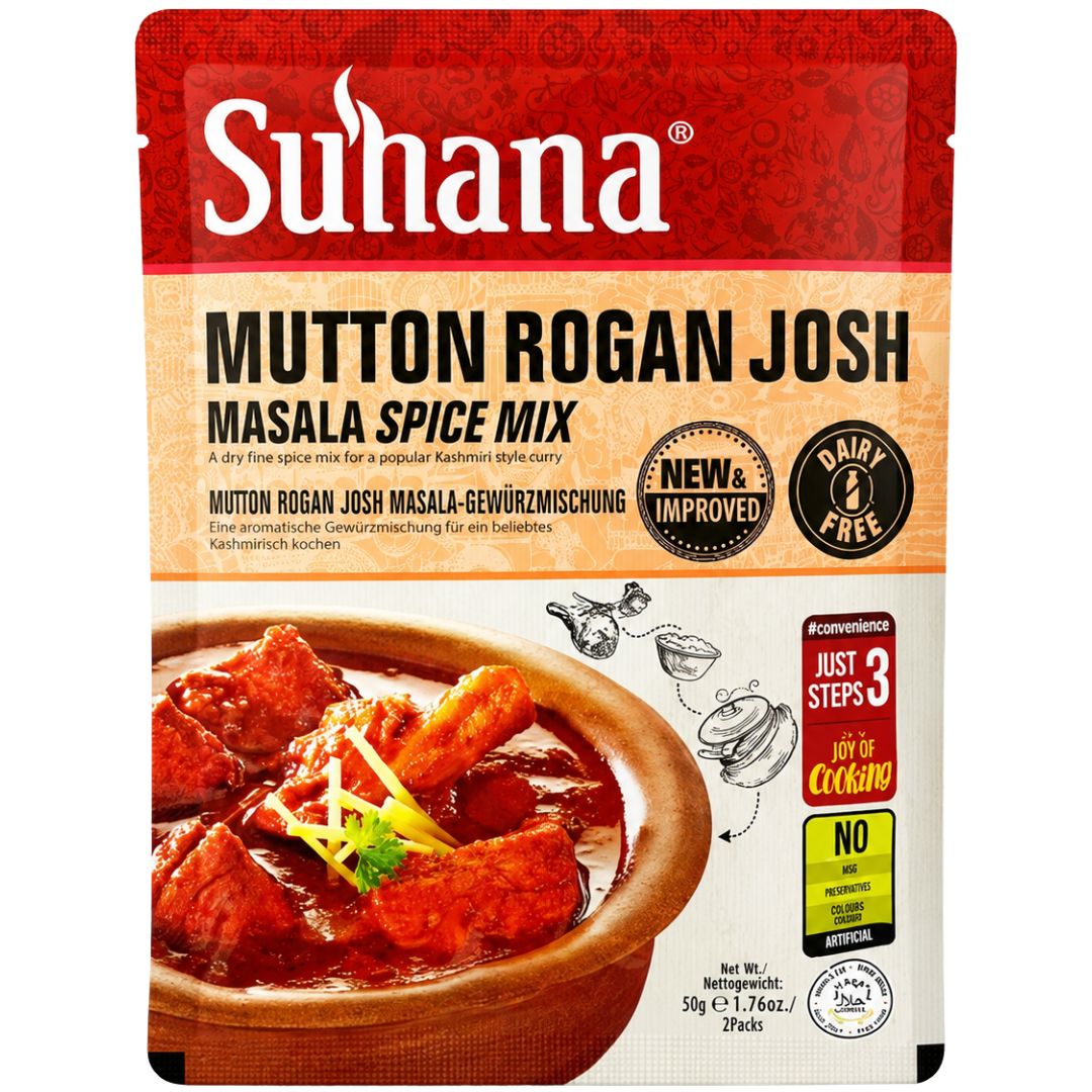 Preparado para Cordero al Curry | Mutton Rogan Josh Curry Mix 80g Suhana (BB - Sep'26)