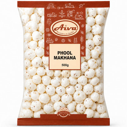 Semillas de Loto infladas | Popped Lotus Seeds | Phool Makhana 500g Aiva