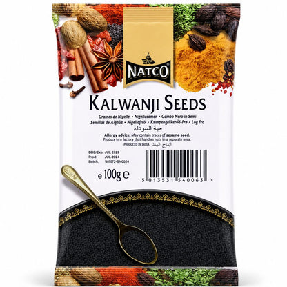 Semillas de Ajenuz o Nigella (nigella sativa) | Nigella seeds | Kalonji 100g Natco