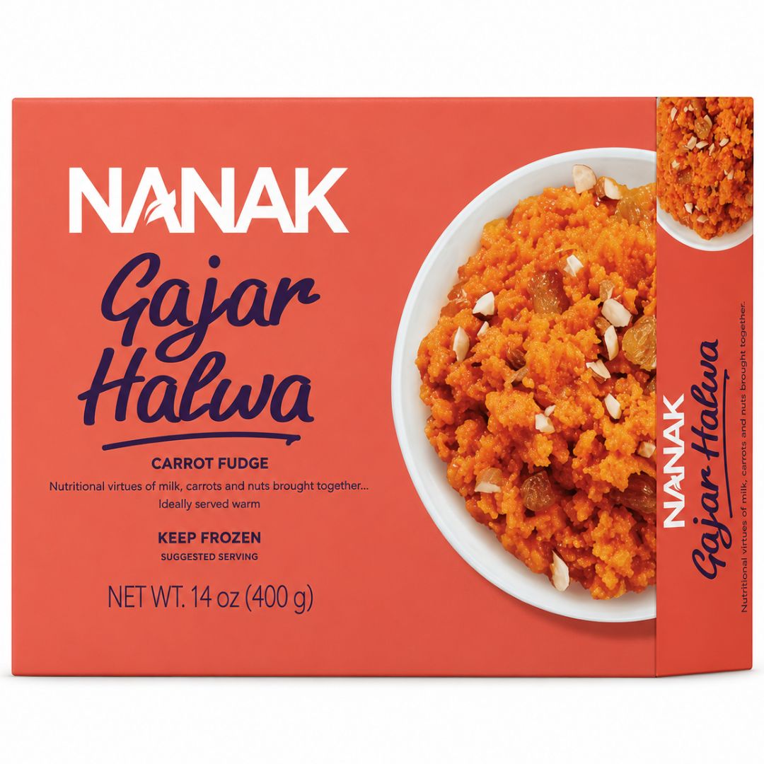 Dulce indio de zanahoria (Congelado) | Carrot Fudge| Gajar Halwa (Frozen) 400g Nanak (Frozen)