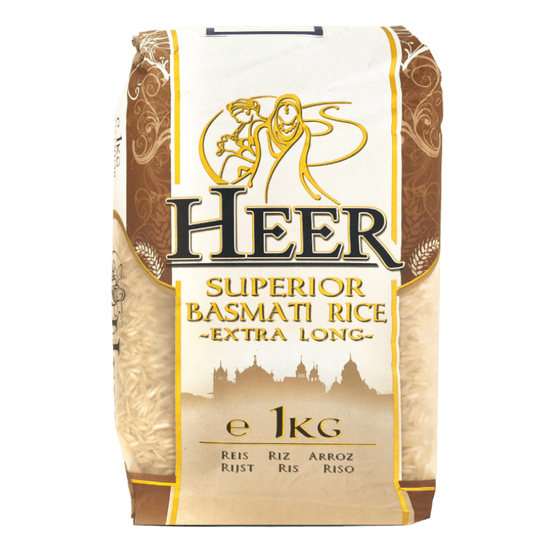 Arroz Basmati Extra Largo |  Basmati Rice Extra Long 1kg "HEER"