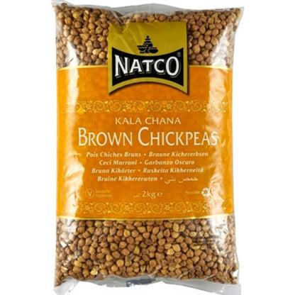 Black Chickpeas | Brown Chickpeas | Kala Chana 2kg Natco