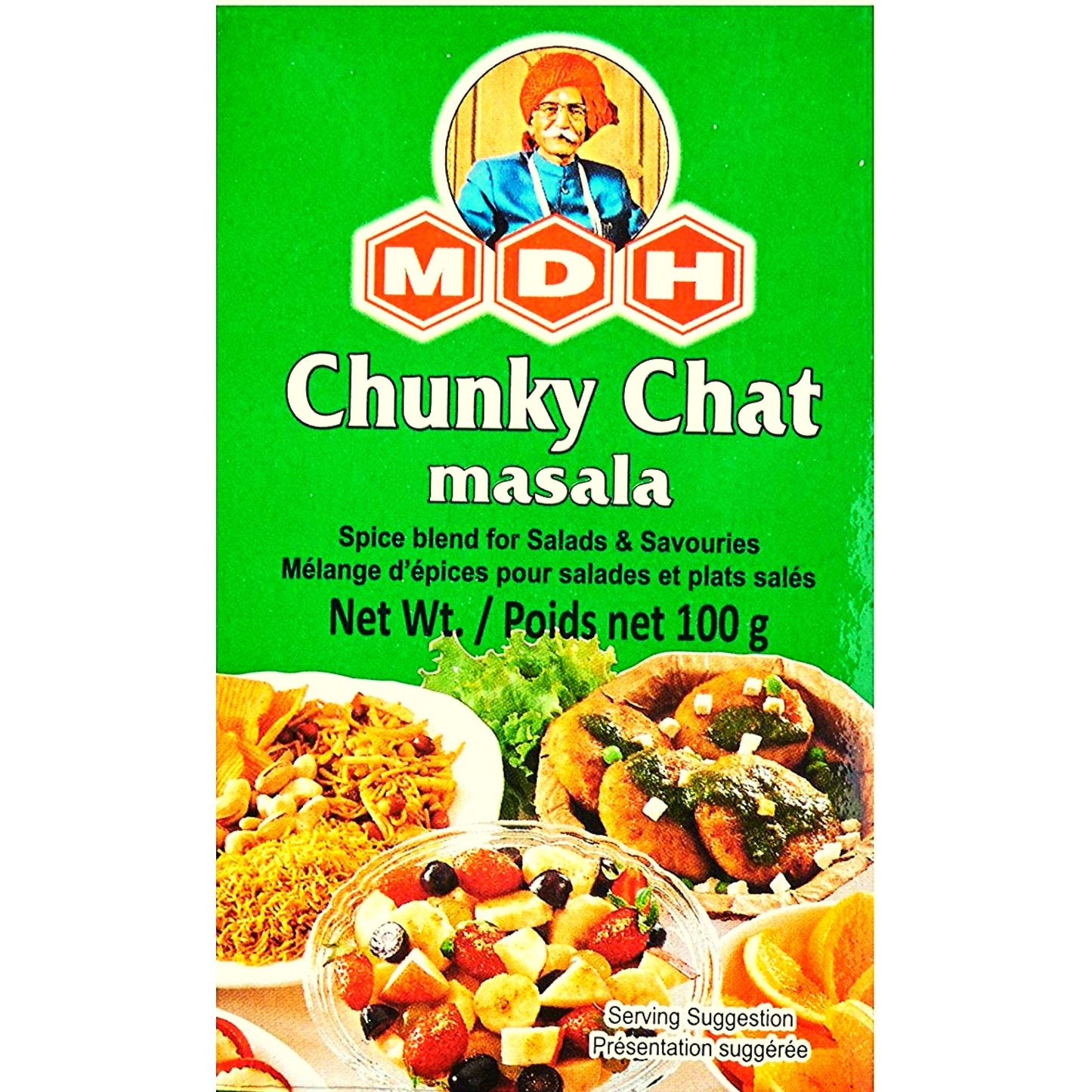 Especias para Fruta, Ensaladas y Aperitivos | Chunky Chat Masala 100g MDH