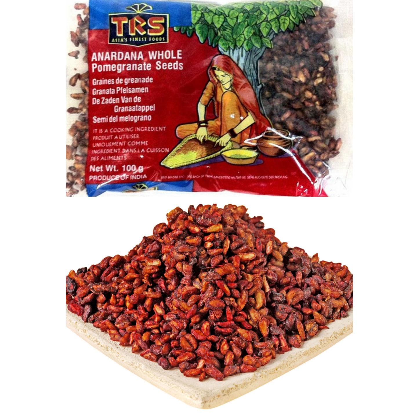 Pomegranate seeds | Pomegranate seeds | Anardana Whole 100g TRS