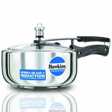 Olla de presion | Pressure Cooker (Stainless Steel) Hawkins 3Ltr. (Gas+Induccion) HSS3W