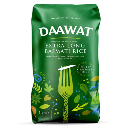 Arroz  Basmati Largo | Basmati Rice 1kg Extra Long "DAAWAT"