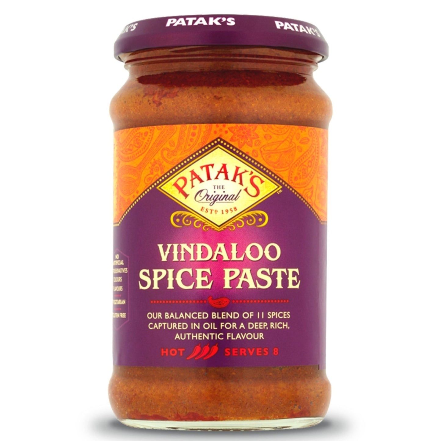 Pasta de Curry Vindaloo | Vindaloo Curry Paste 283g Patak´s