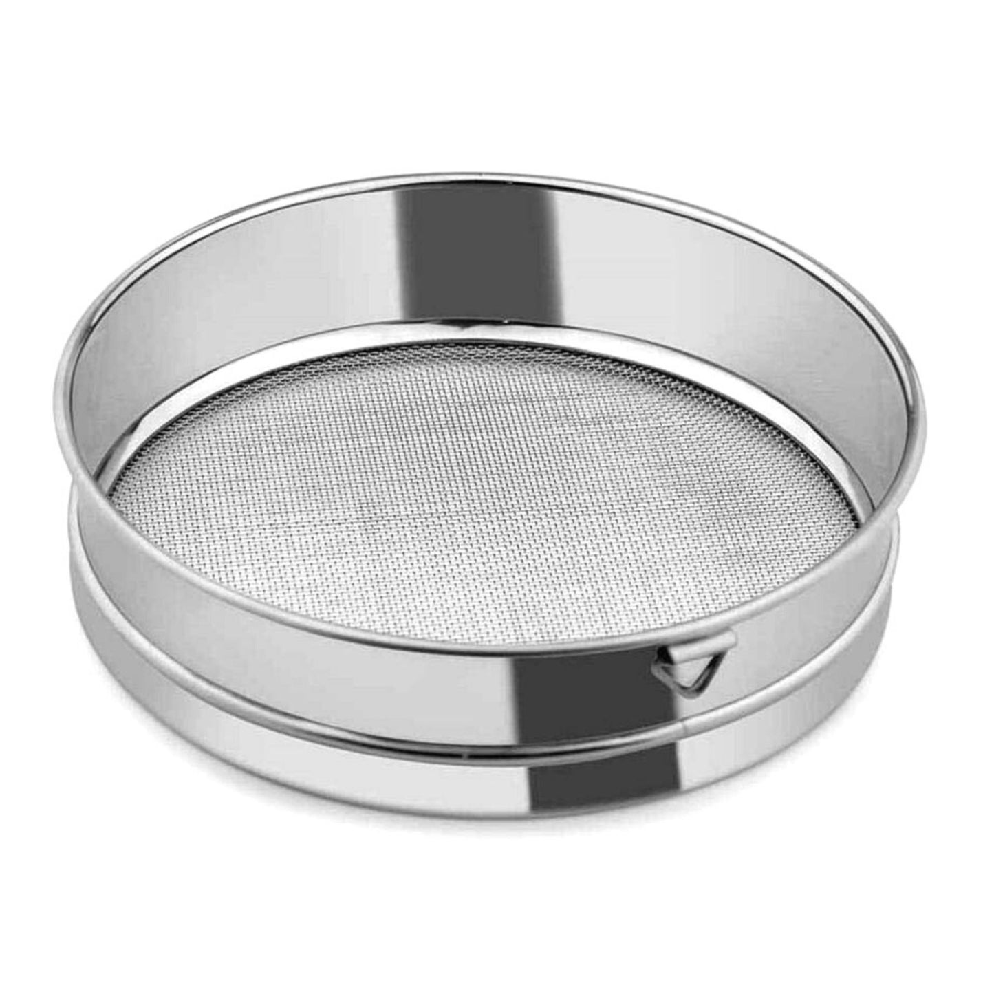 Tamiz de acero inoxidable para harina | Flour Strainer Fine Mesh Sieve Chalni  Steel (S)
