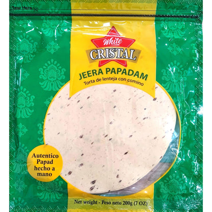 Cumin Papadum | Cumin Papad 200g White Crystal