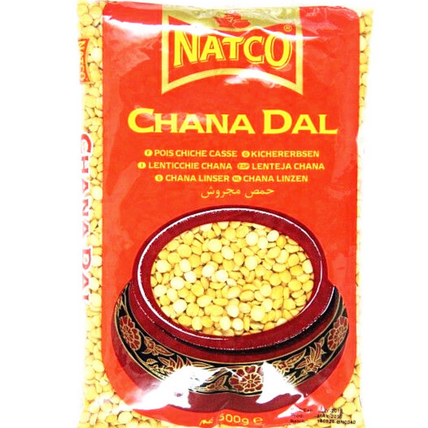 Garbanzos partidos | Split Chickpeas | Chana dal 500g Natco